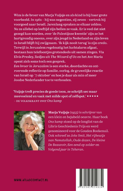 Achterkant van Een broer in Jeruzalem