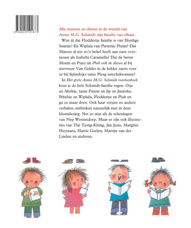 Achterkant van Het grote Annie M.G. Schmidt voorleesboek