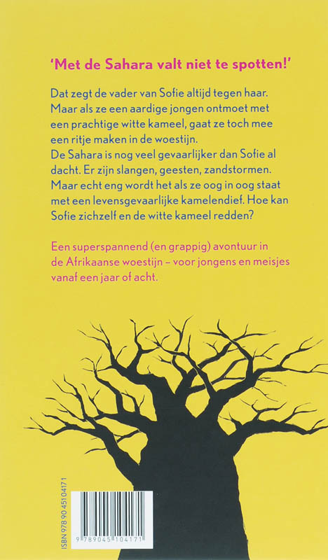 Achterkant van Sofie en de witte kameel