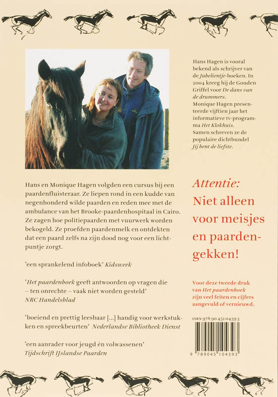 Achterkant van Het paardenboek