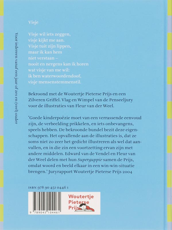 Achterkant van Superguppie