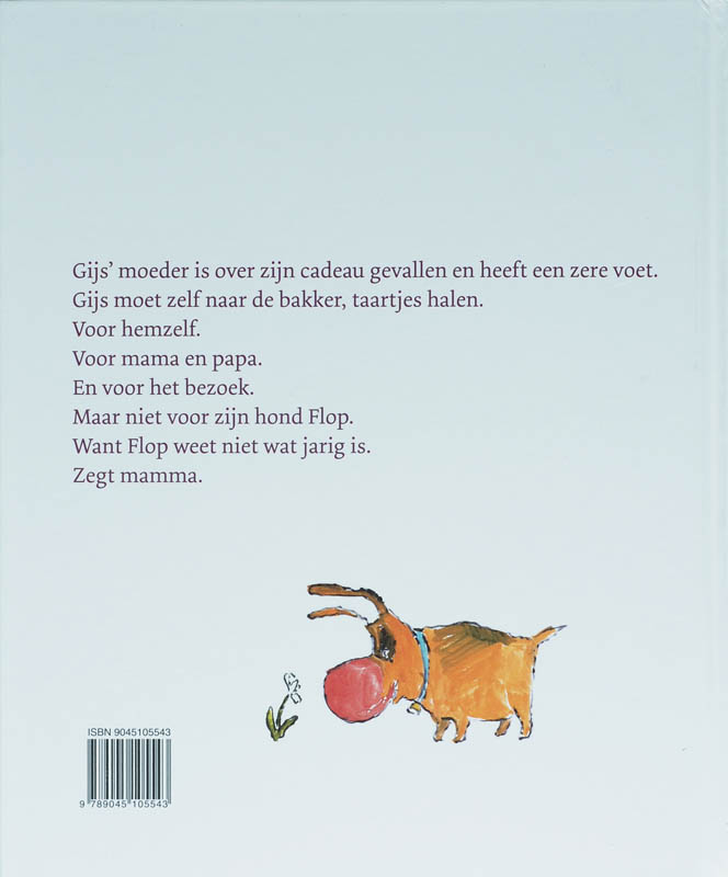Achterkant van De verjaardag van Gijs