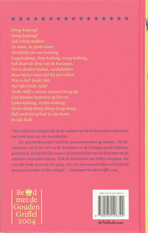 Achterkant van Dans van de drummers