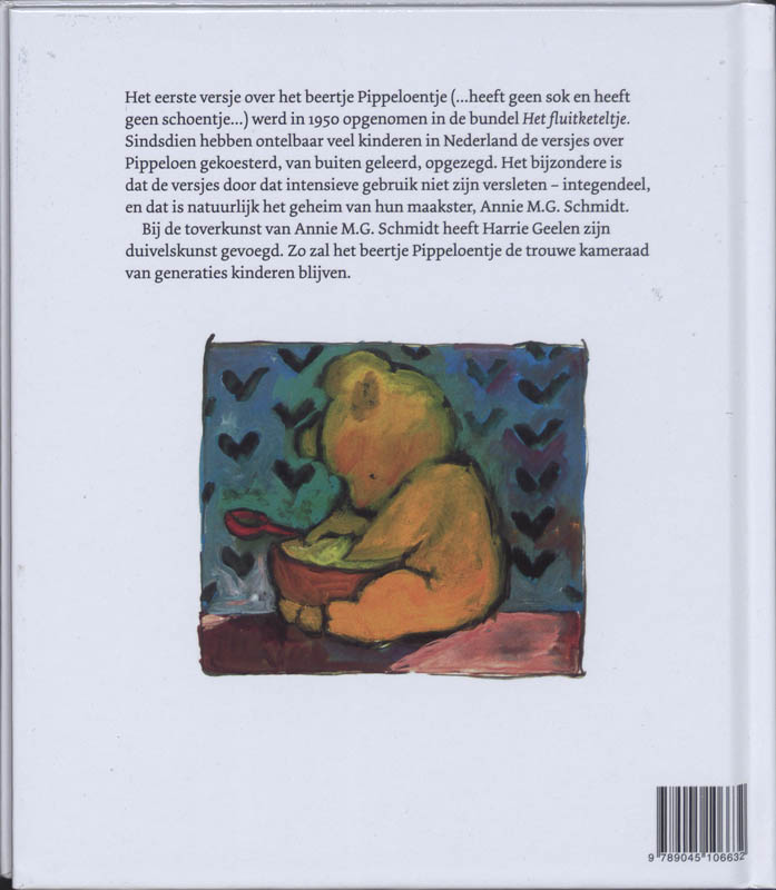 Achterkant van Het Beertje Pippeloentje