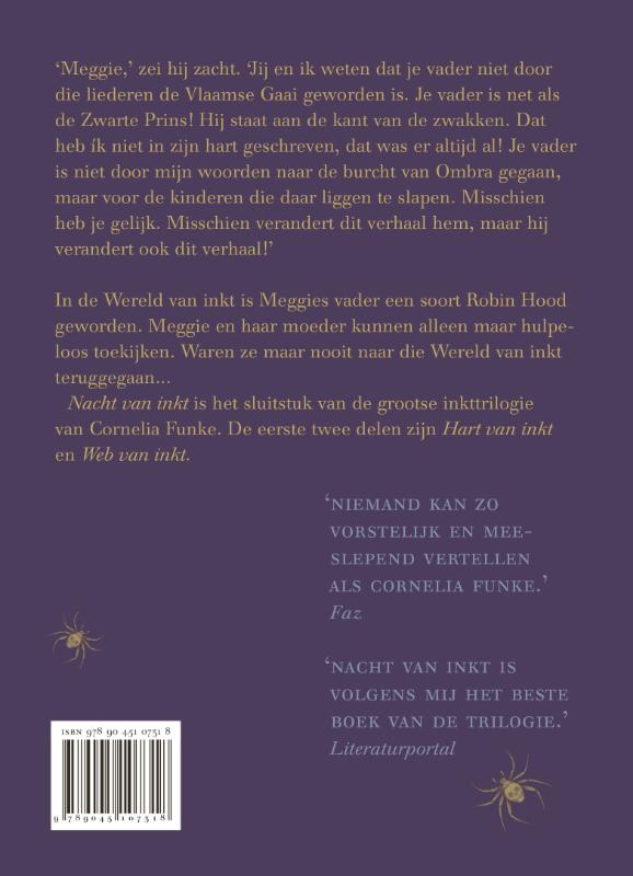 Achterkant van Nacht van inkt