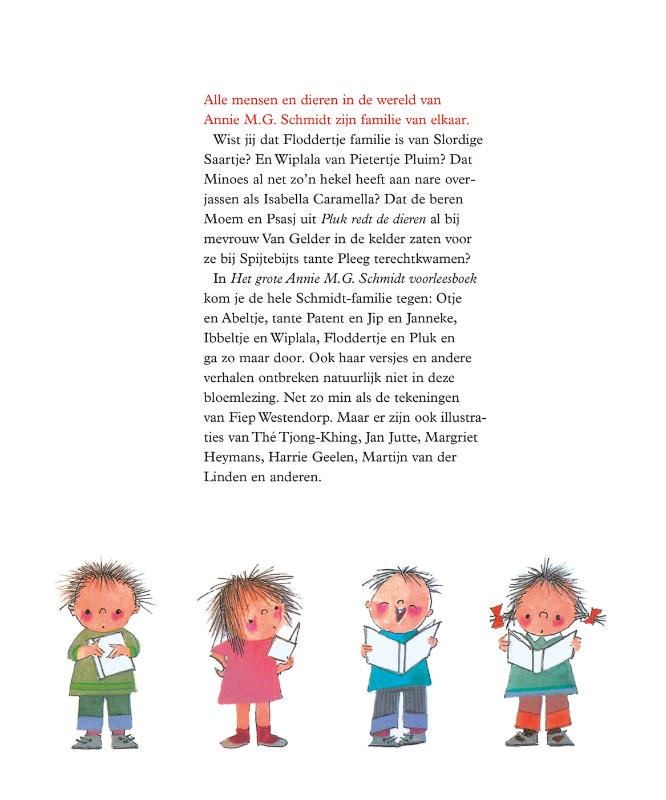 Achterkant van Het grote Annie M.G. Schmidt voorleesboek