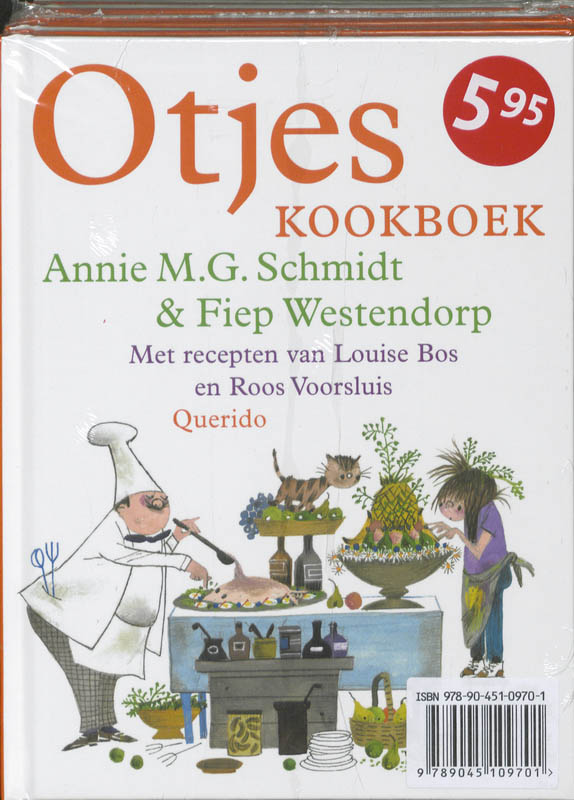 Achterkant van Otjes kookboek Set 5 ex