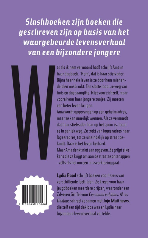 Achterkant van Miss Dakloos