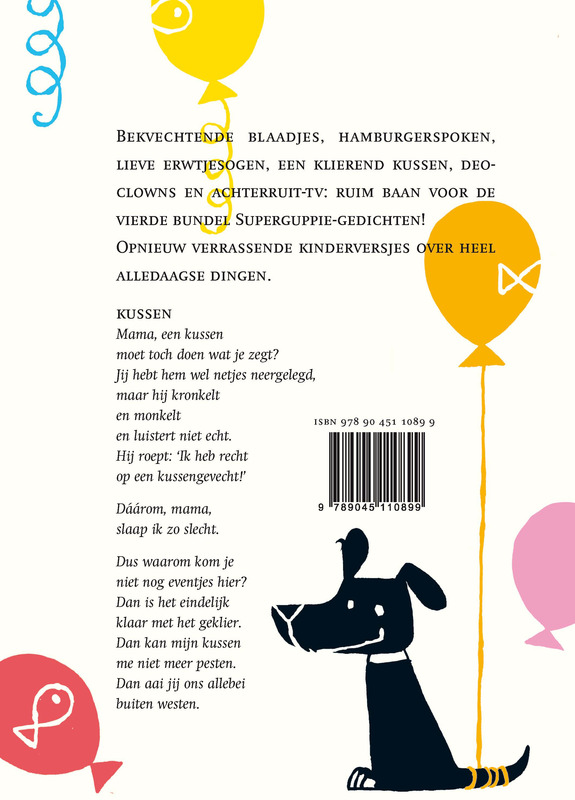 Achterkant van Hoera voor Superguppie!