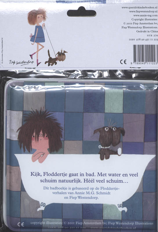 Achterkant van Floddertje in bad