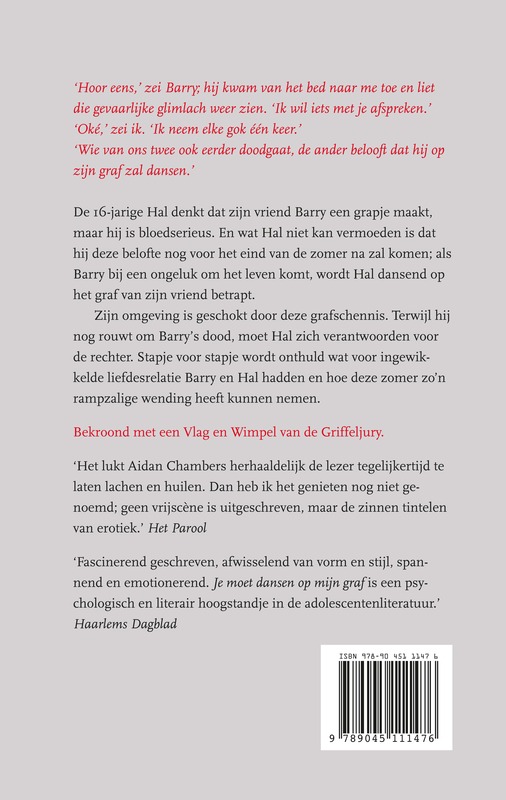 Achterkant van Je moet dansen op mijn graf