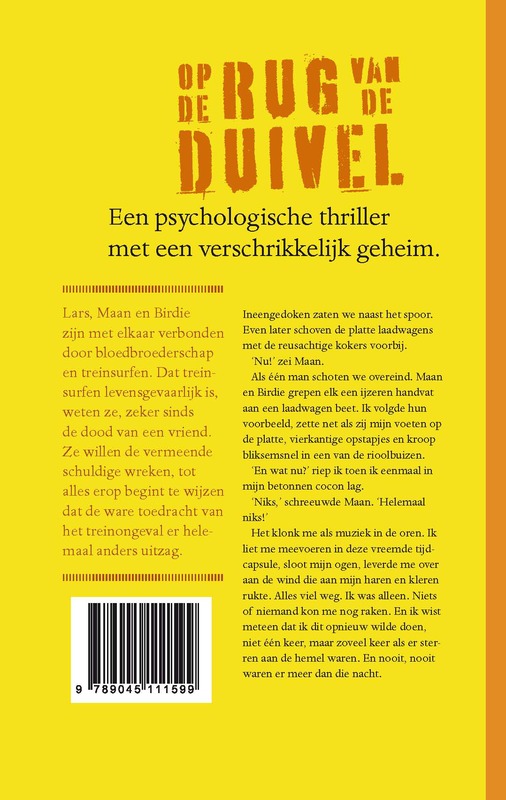Achterkant van Op de rug van de duivel