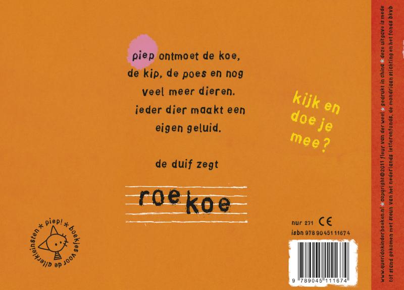 Achterkant van Allemaal dieren