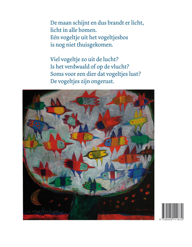 Achterkant van Zoek vogeltje