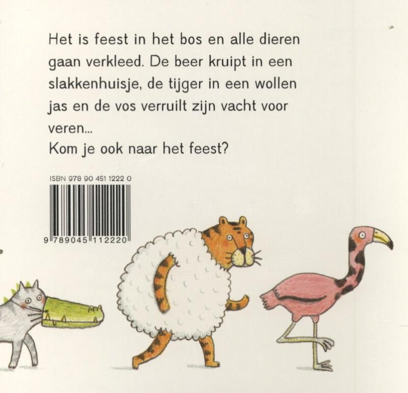 Achterkant van Het grote beestenverkleedfeest