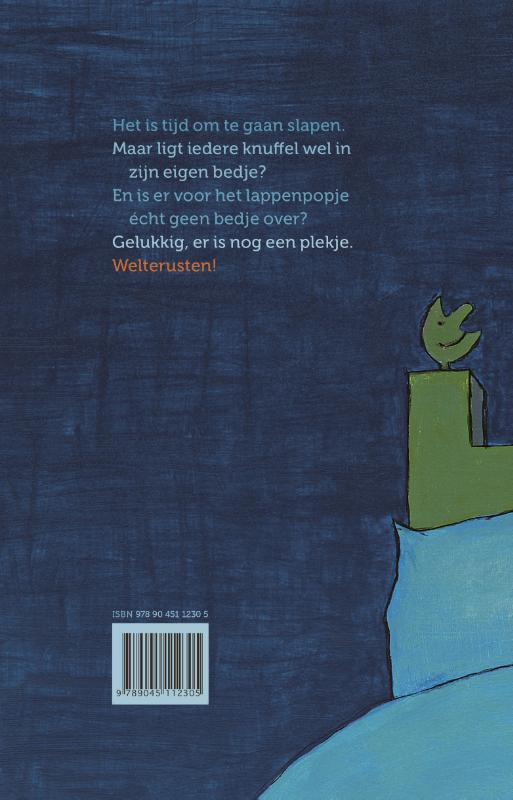 Achterkant van Waarom lig jij in mijn bedje?