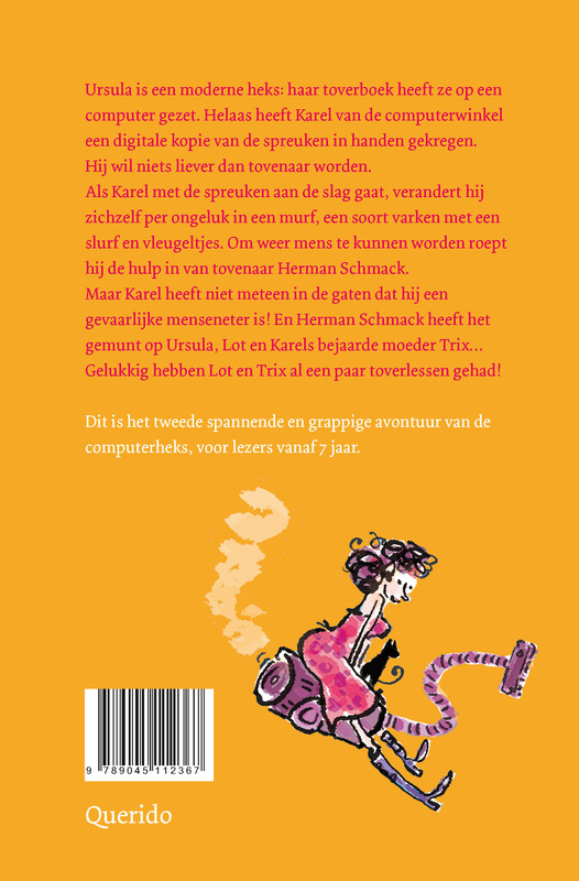 Achterkant van De computerheks in gevaar