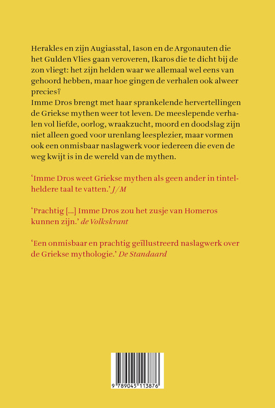 Achterkant van Griekse mythen