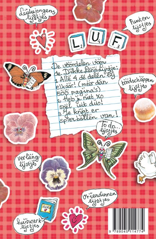 Achterkant van De dikke Lena Lijstje