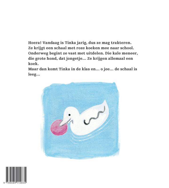 Achterkant van Tinka mag trakteren