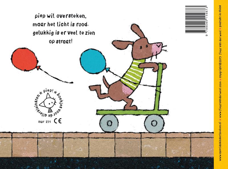 Achterkant van Piep wil oversteken