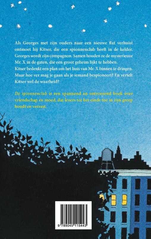 Achterkant van De spionnenclub