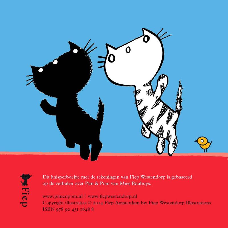 Achterkant van Knuffelen met Pim en Pom