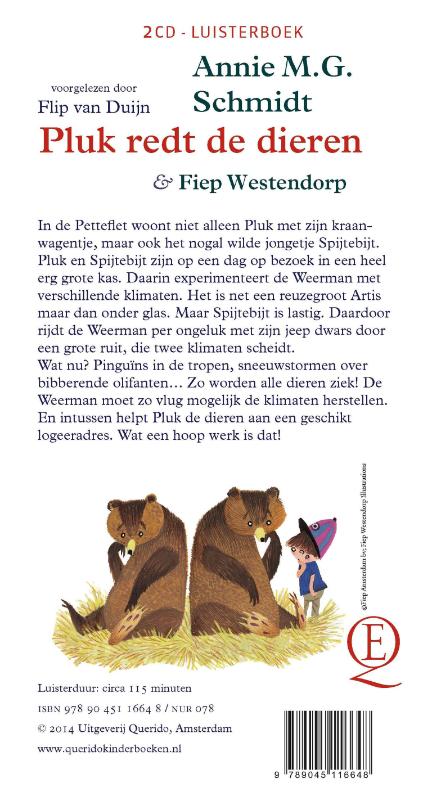 Achterkant van Pluk redt de dieren