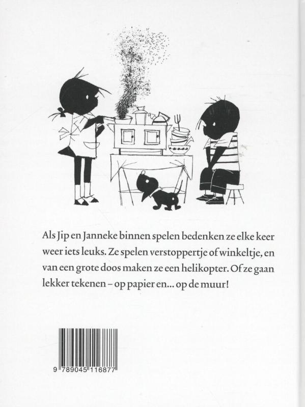 Achterkant van Binnen spelen met Jip en Janneke