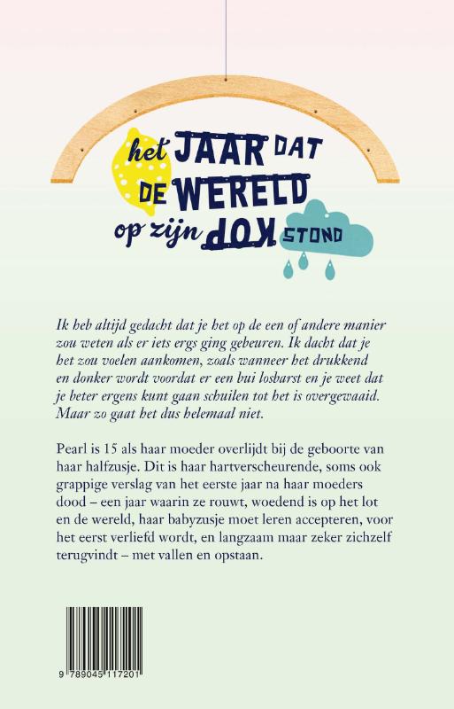 Achterkant van Het jaar dat de wereld op zijn kop stond