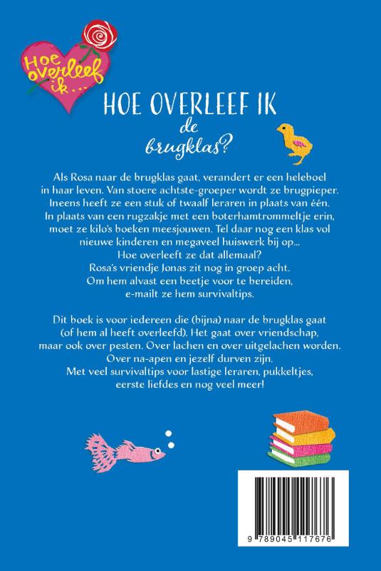 Achterkant van Hoe overleef ik de brugklas?
