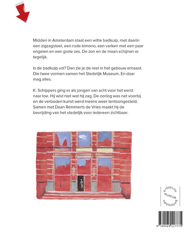 Achterkant van De bevrijding van het Stedelijk