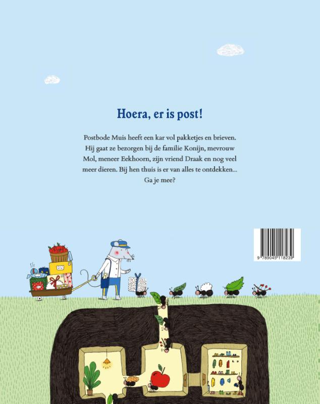 Achterkant van Hoera, er is post!