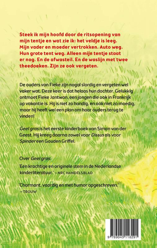 Achterkant van Geel gras