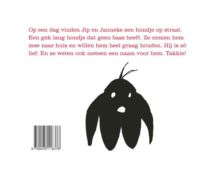 Achterkant van Takkie