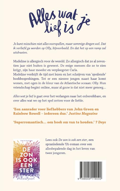 Achterkant van Alles wat je lief is