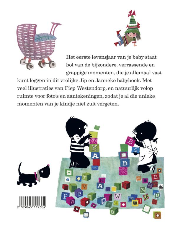Achterkant van Babyboek