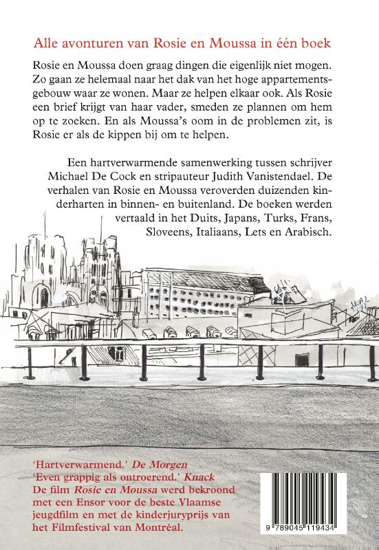 Achterkant van Rosie en Moussa voor altijd