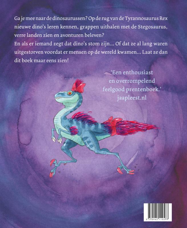 Achterkant van Ik ben bij de dinosaurussen geweest