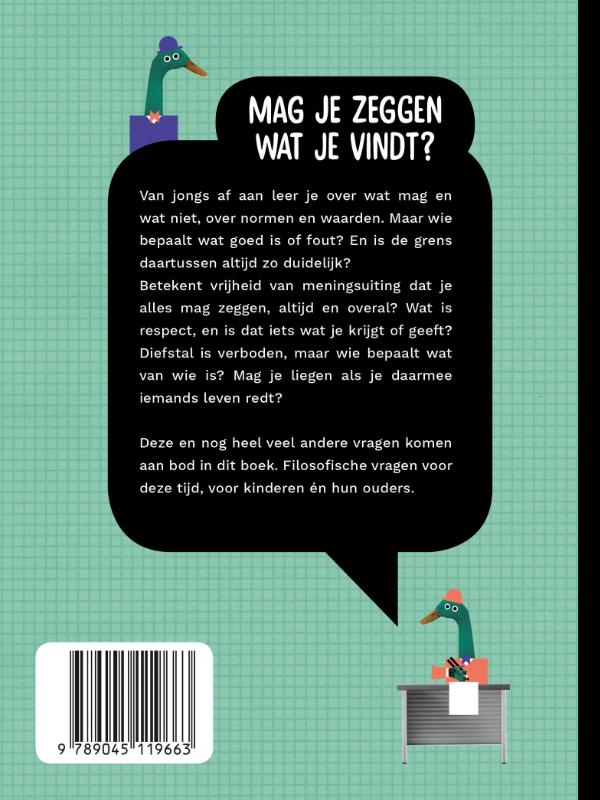 Achterkant van Mag je zeggen wat je vindt?