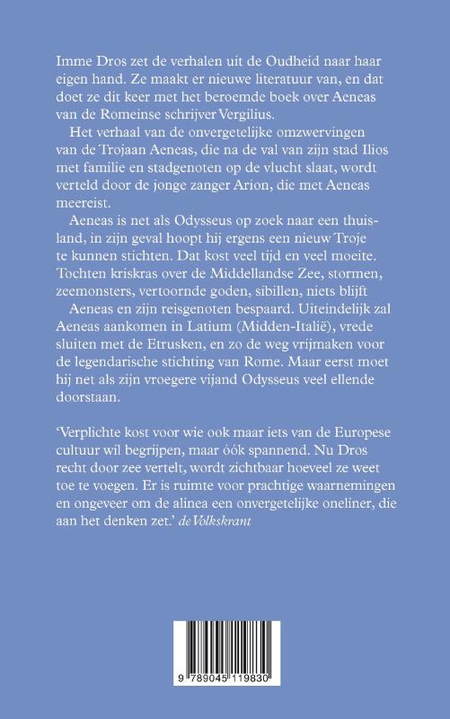 Achterkant van Mee met Aeneas