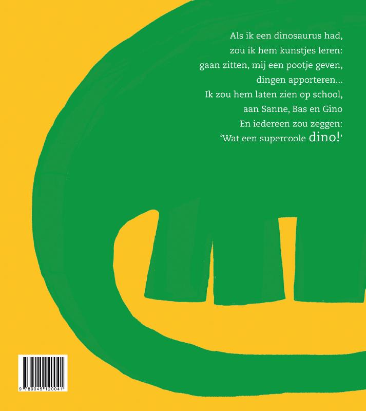 Achterkant van Als ik een dinosaurus had