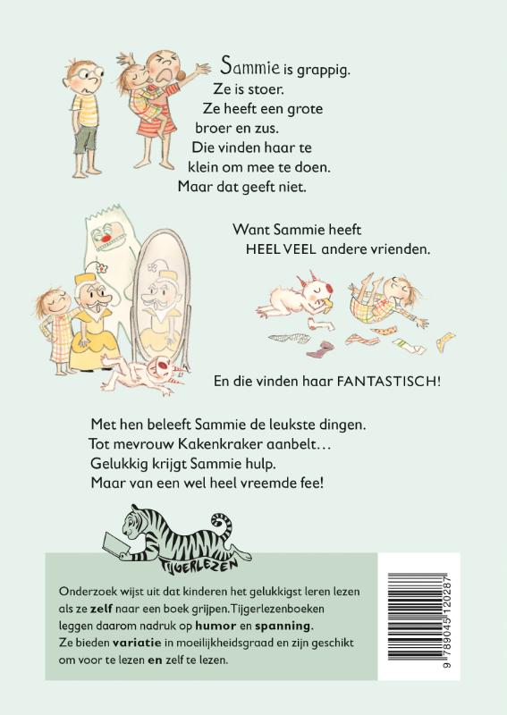 Achterkant van Sammie de fantastische