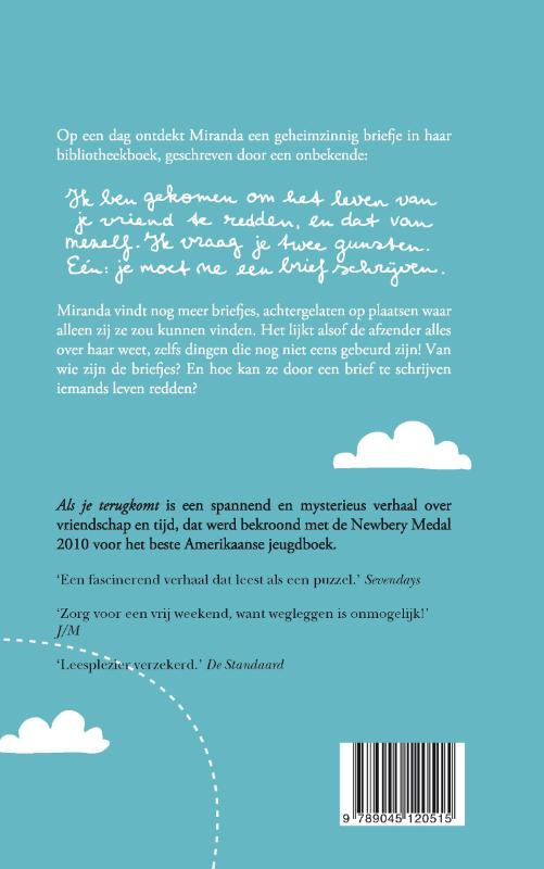 Achterkant van Als je terugkomt