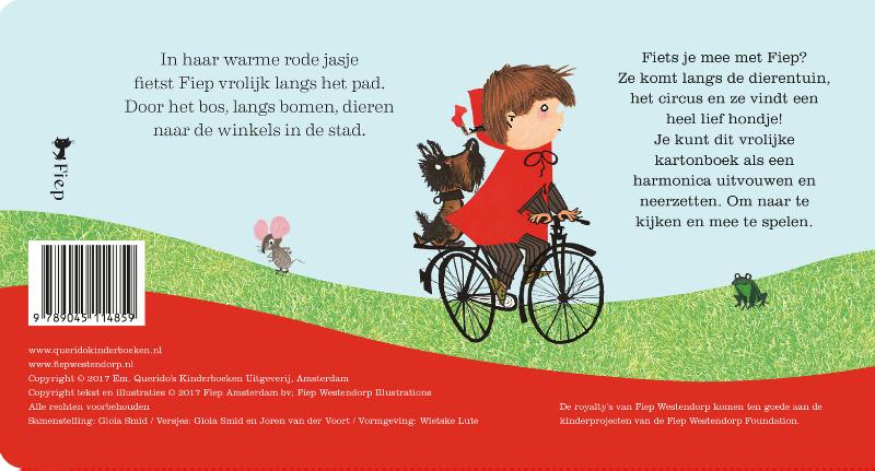 Achterkant van Met Fiep op de fiets