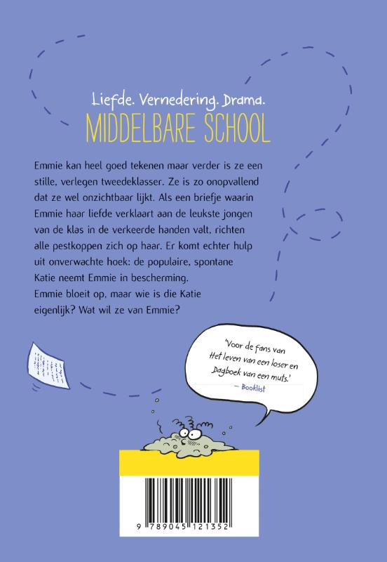 Achterkant van Onzichtbare Emmie
