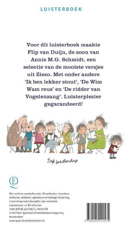Achterkant van De mooiste versjes uit Ziezo