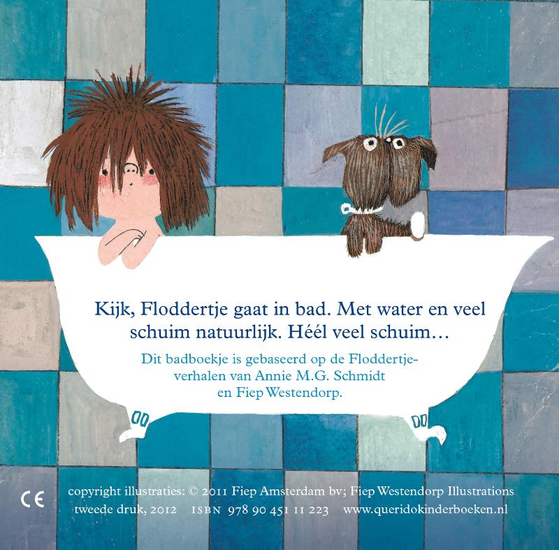Achterkant van Floddertje in bad