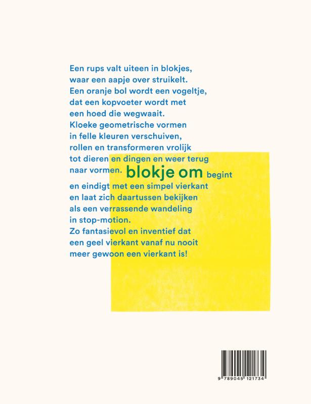 Achterkant van Blokje om