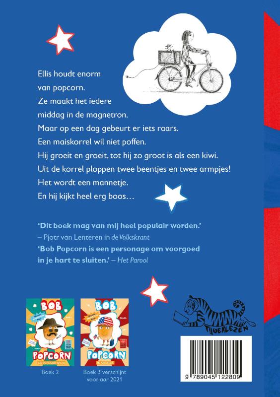 Achterkant van Bob Popcorn